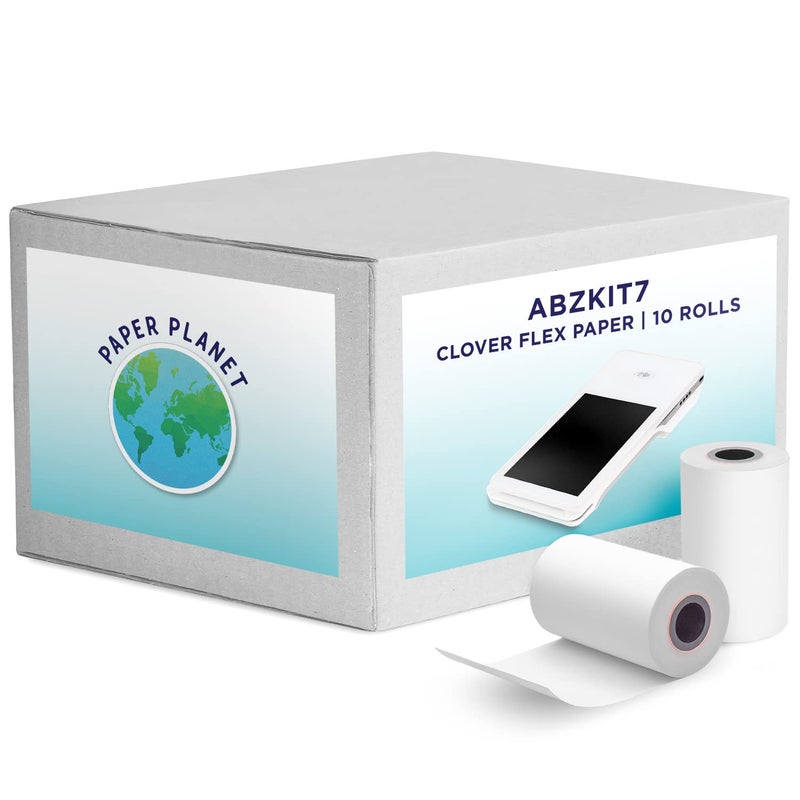 PaperPlanet Thermal Receipt Paper for Clover Flex | Compatible with Clover POS models C400 C401 C403 C405 C406 | 10 Rolls - Image 1